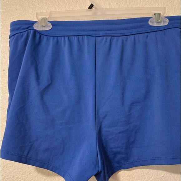 Lands' End Blue Athletic Shorts Smooth Performance Fabric - Picture 3 of 6